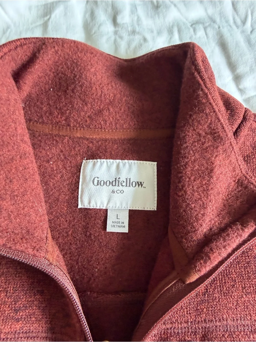 Goodfellow & Co Men's burnt orange Zip-Up Vest
